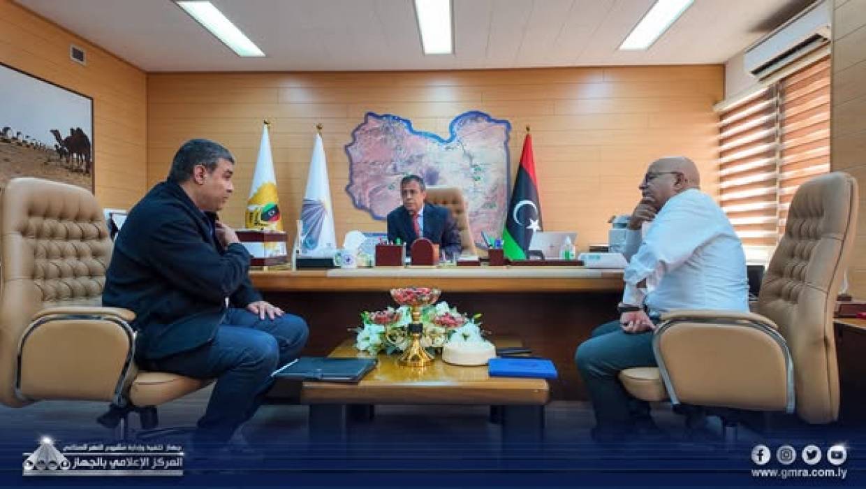 رئيس مجلس الإدارة سعد بومطاري يبحث مع ديوان المحاسبة ملفات الميزانية والحسابات الختامية